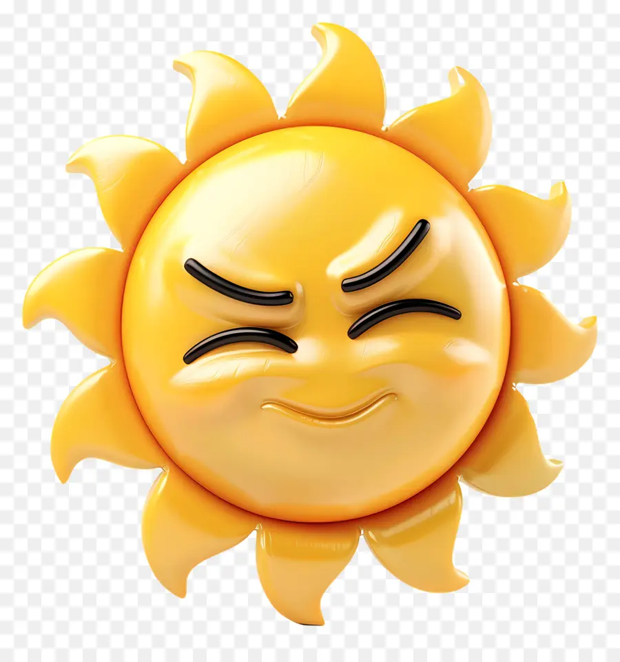 Face Au Soleil，Emoji PNG