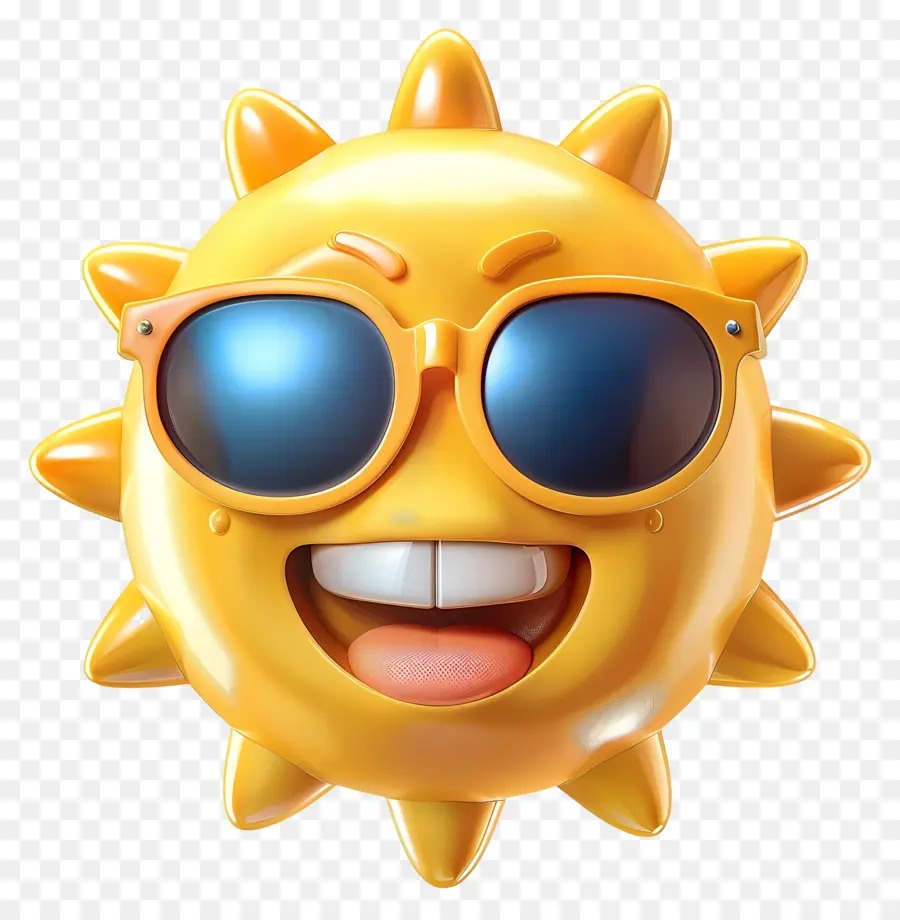 Face Au Soleil，Emoji PNG