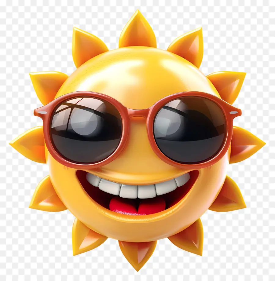 Face Au Soleil，Emoji PNG