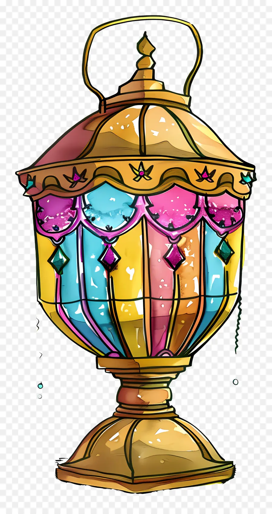 Islamique De La Lampe，Or La Lampe PNG
