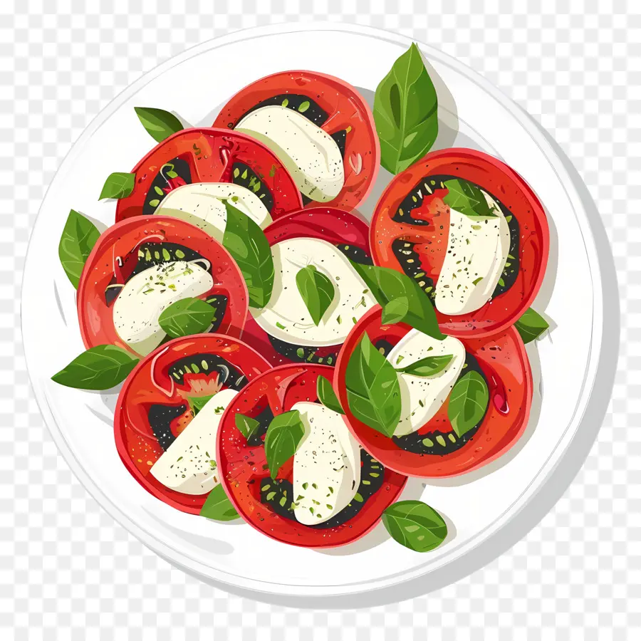 Salade Caprese，Tomates PNG