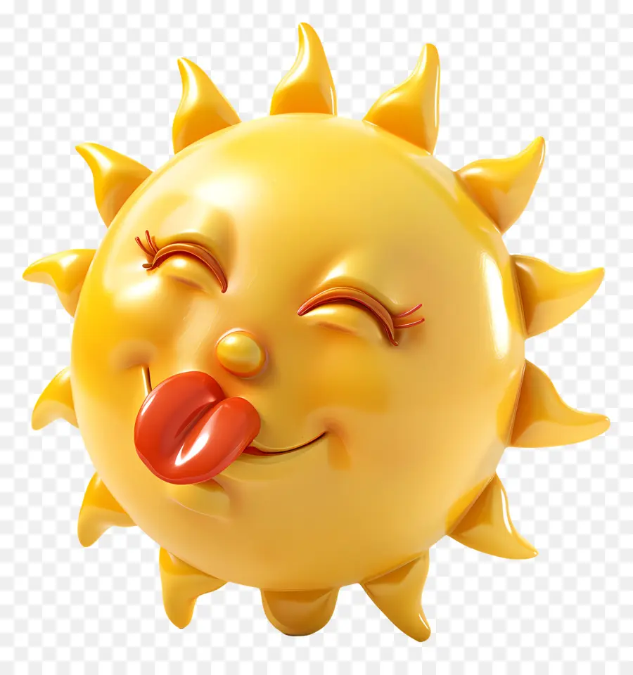 Face Au Soleil，Emoji PNG