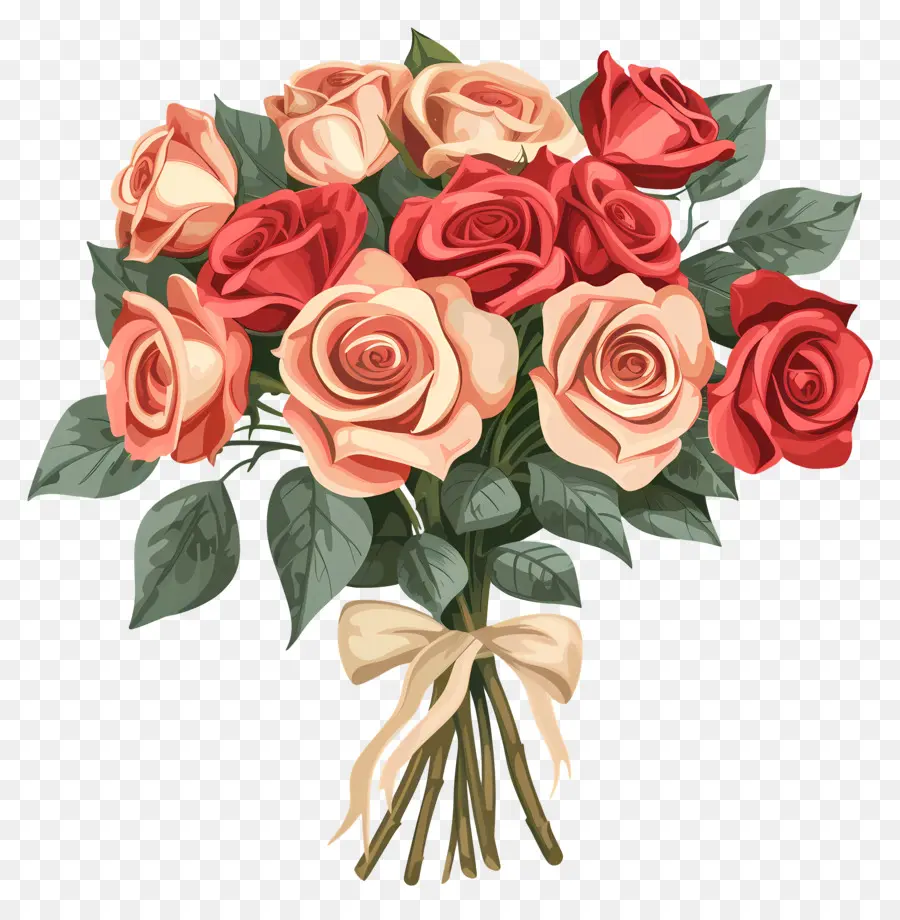 Bouquet De Roses，Roses PNG