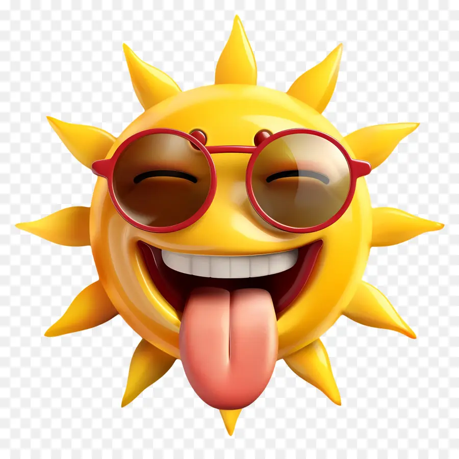 Face Au Soleil，Emoji PNG