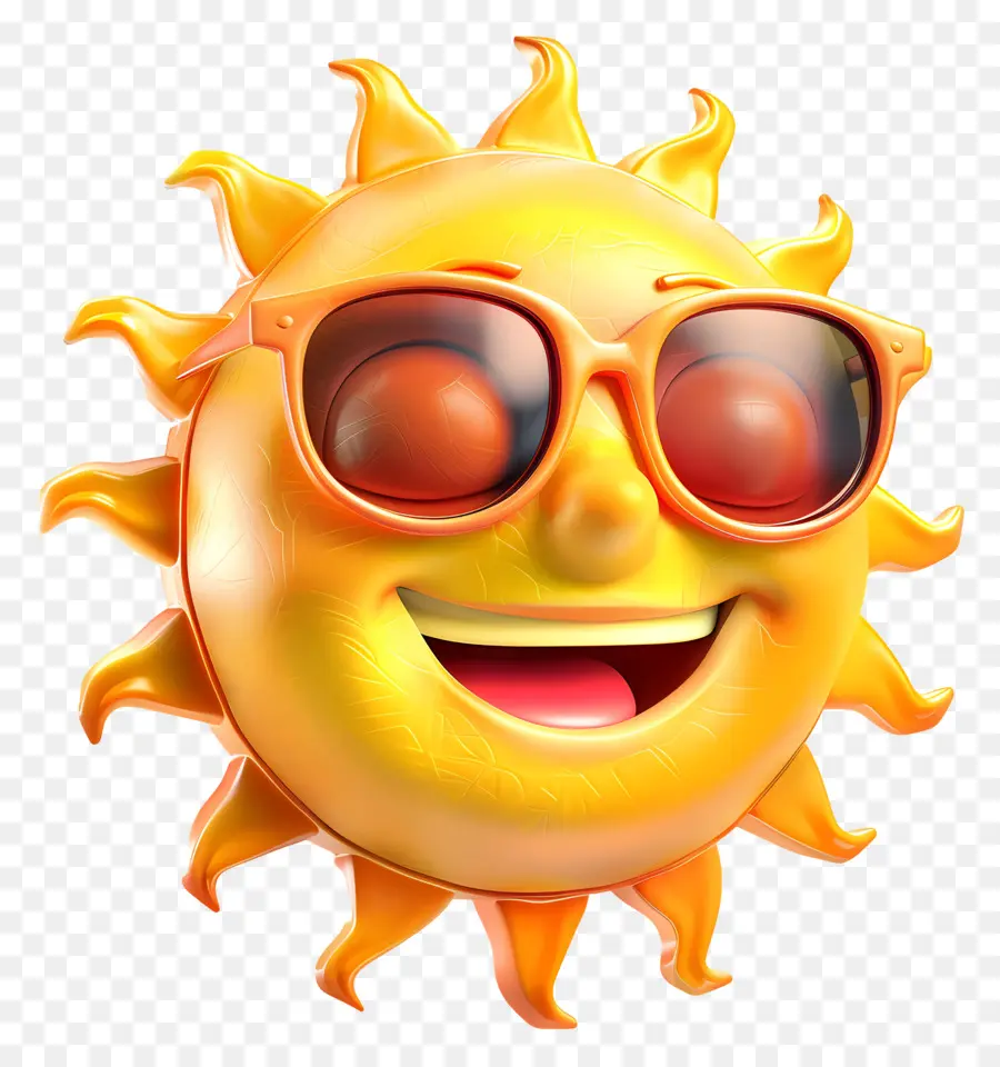 Face Au Soleil，Emoji PNG