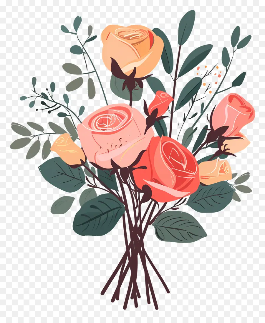 Bouquet De Roses，Roses PNG