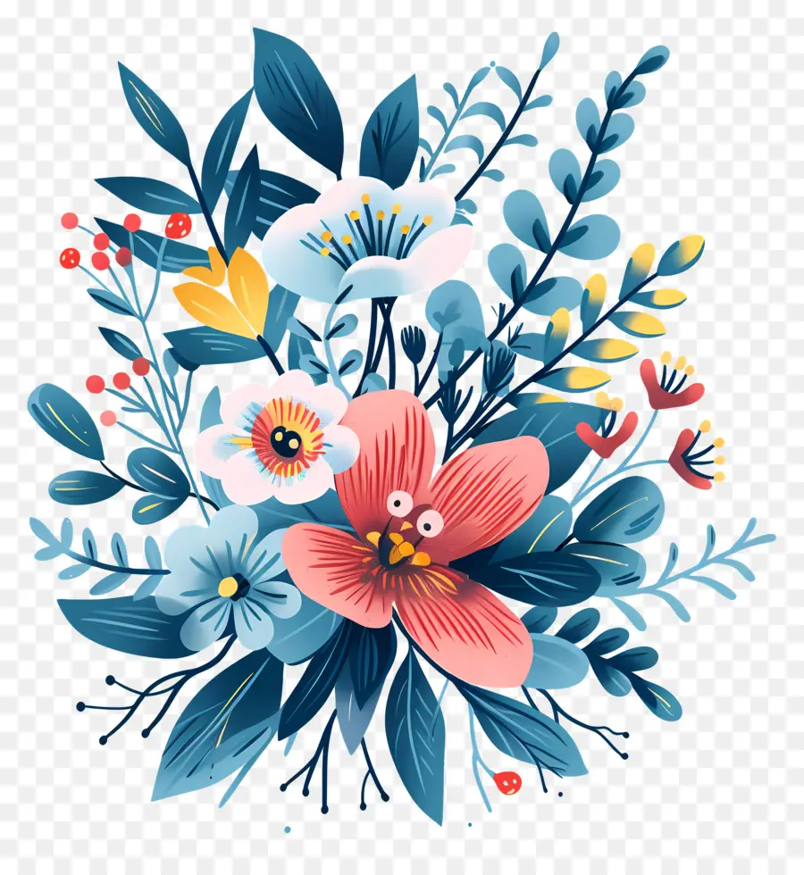 Fleurs D'hiver，Bouquet PNG