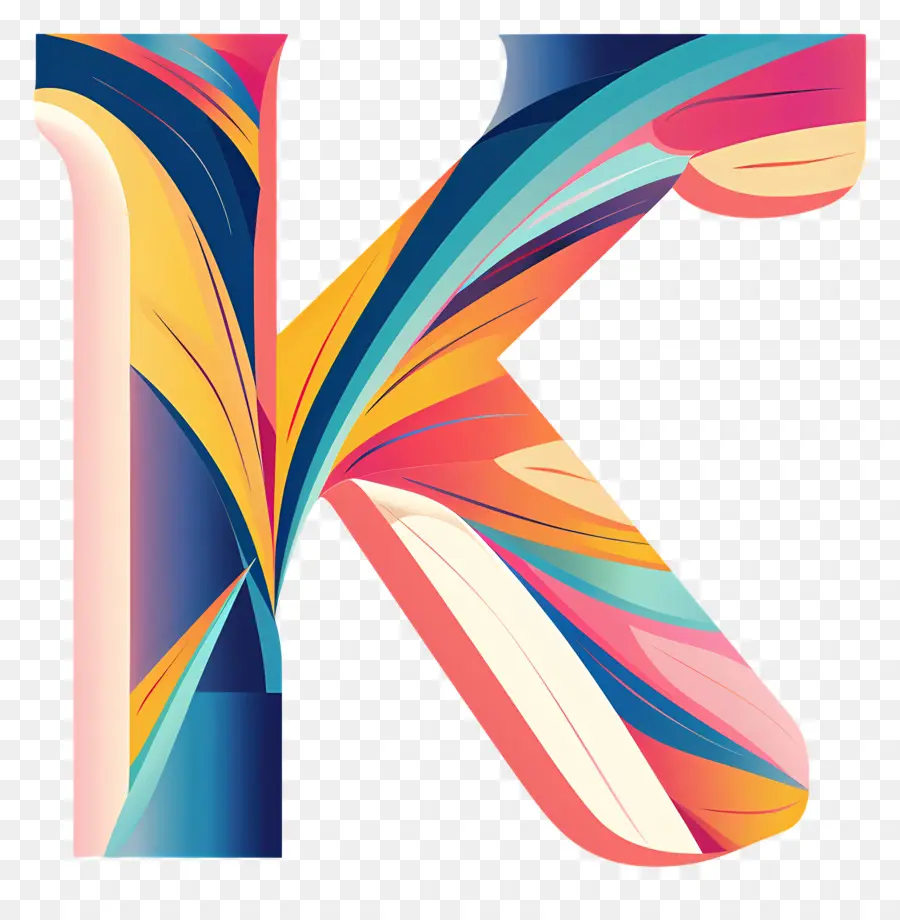 Lettre K，Coloré PNG