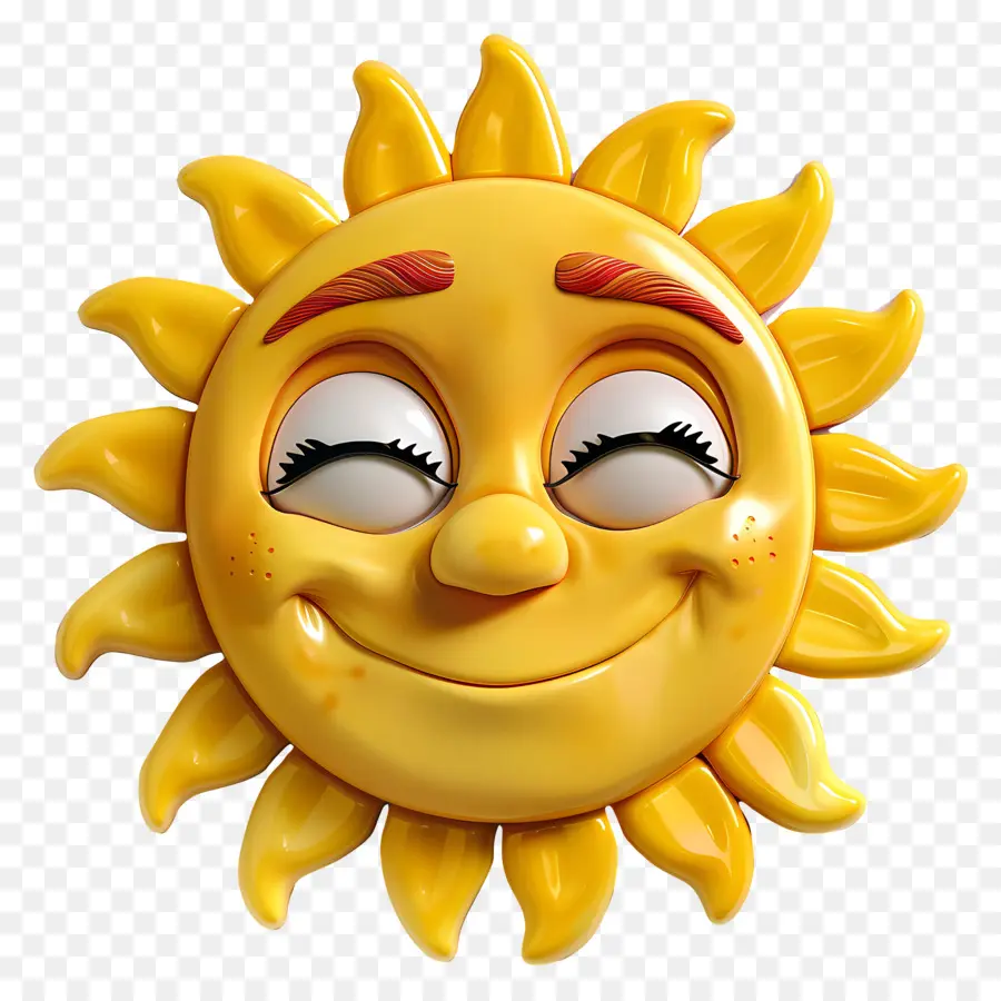 Face Au Soleil，Emoji PNG