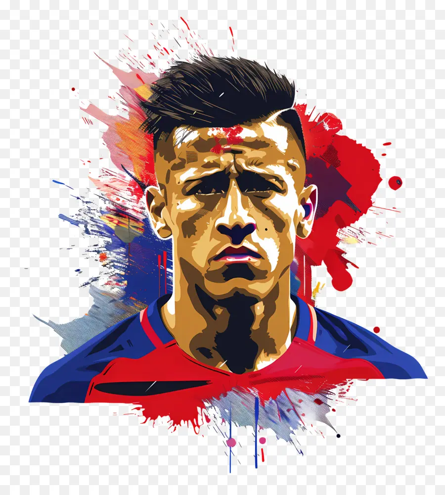 Alexis Sanchez，Portrait PNG