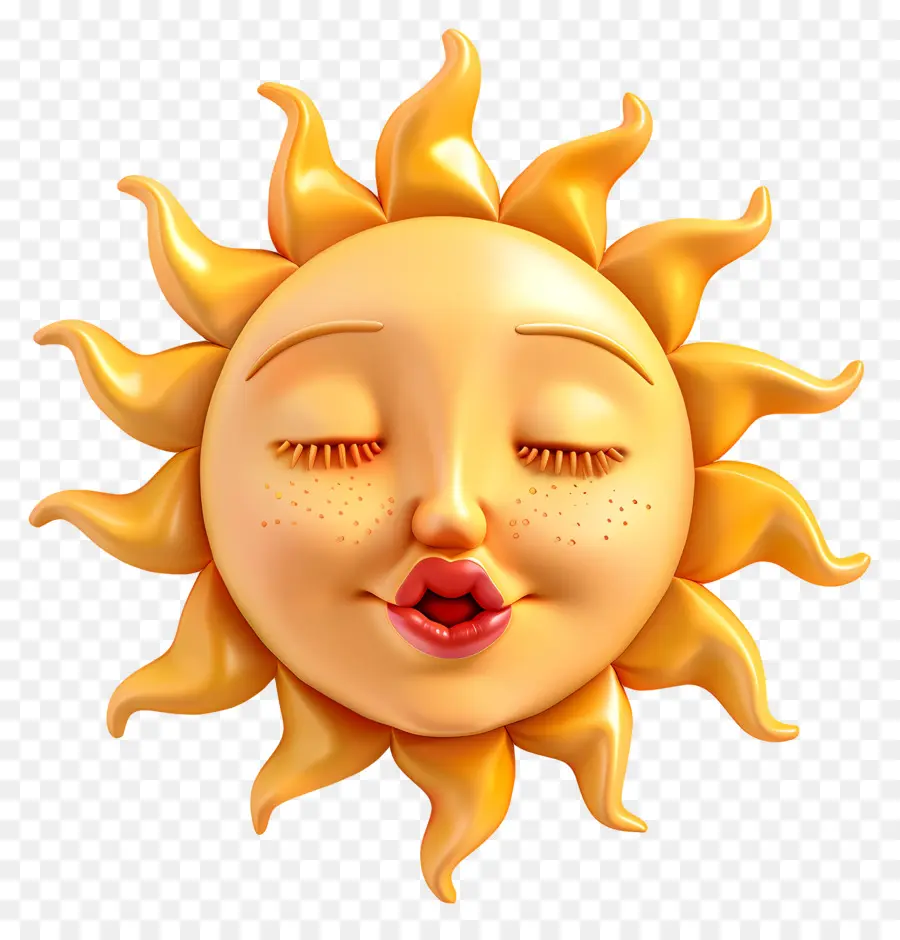 Face Au Soleil，Emoji PNG