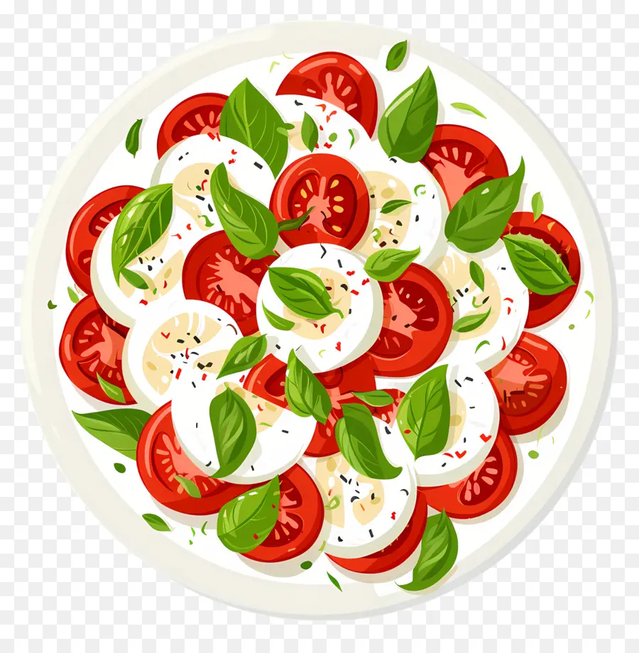 Salade Caprese，La Cuisine Italienne PNG