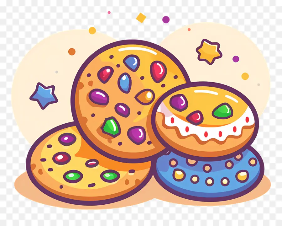 Les Cookies，Cookies Aux Pépites De Chocolat PNG