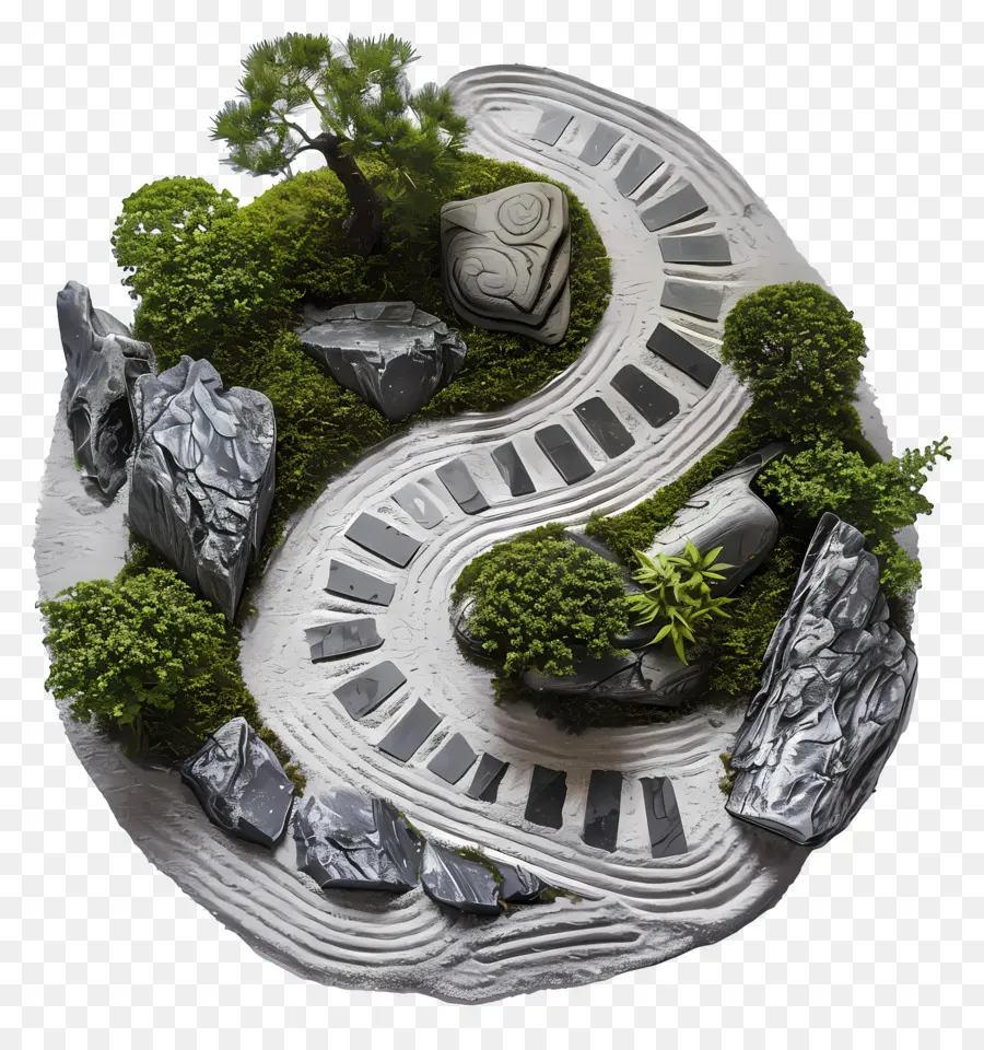 Jardin Zen，Jardin De Rocaille PNG