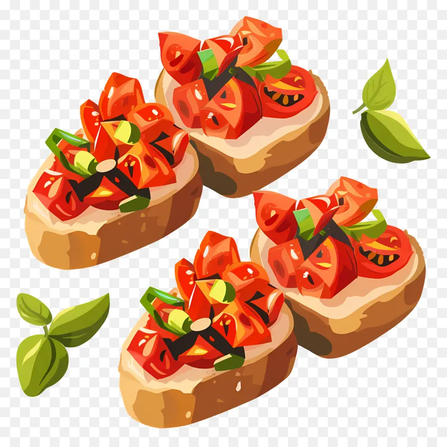 Bruschetta，Tomates PNG