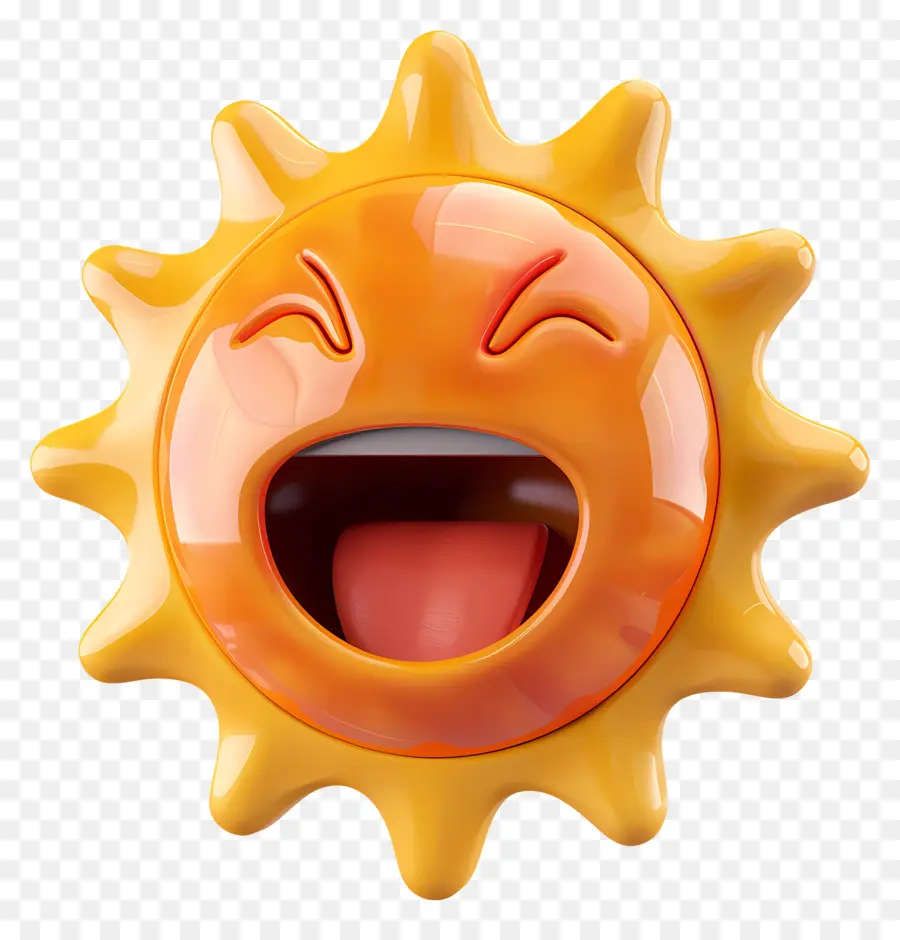 Face Au Soleil，Emoji PNG