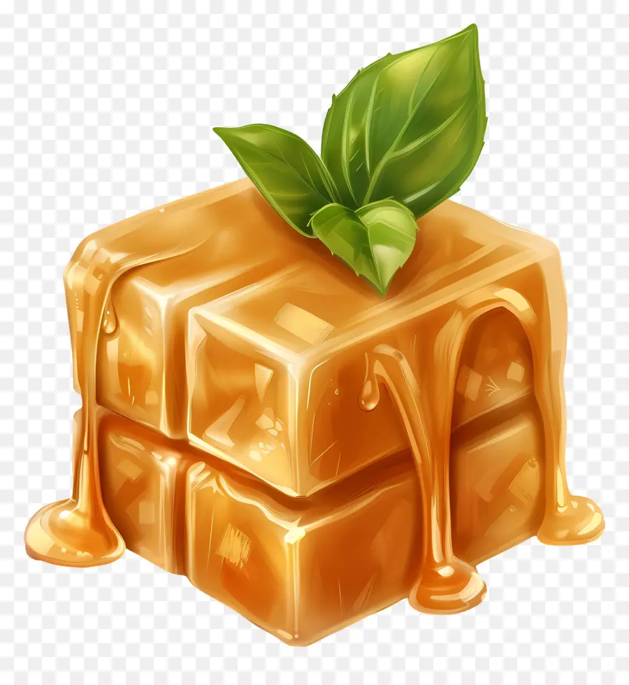 Cube De Caramel，Caramel PNG