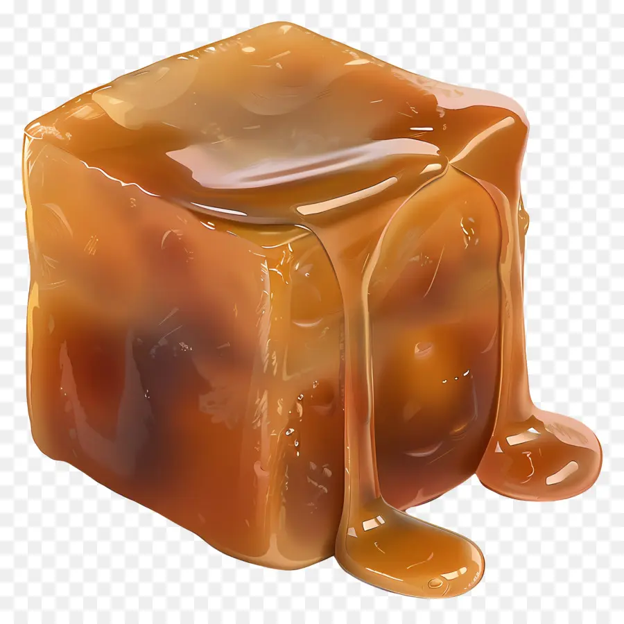 Cube De Caramel，Cube De Caramel En Fusion PNG