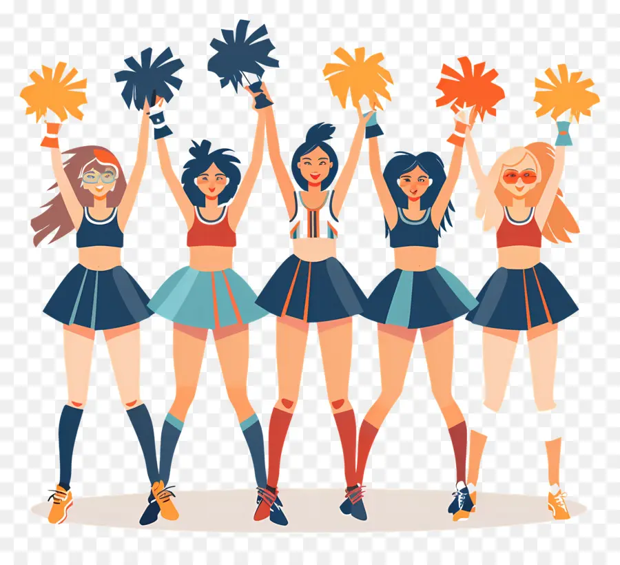 Les Pom Pom Girls，Cheerleading PNG
