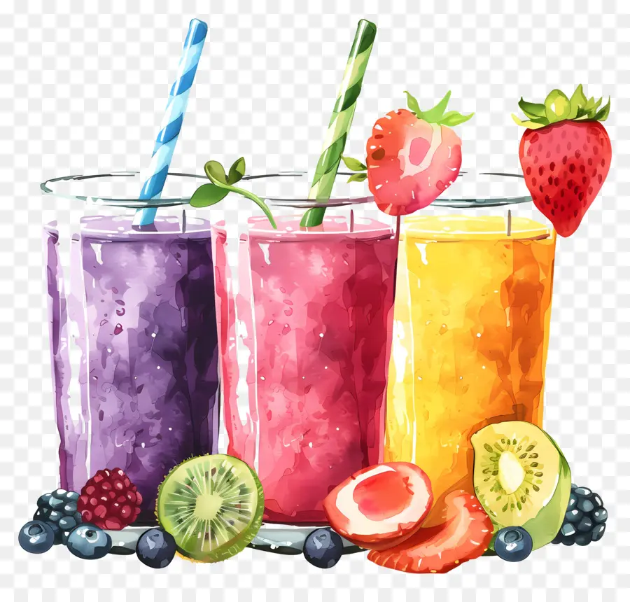 Smoothies，Fruits PNG