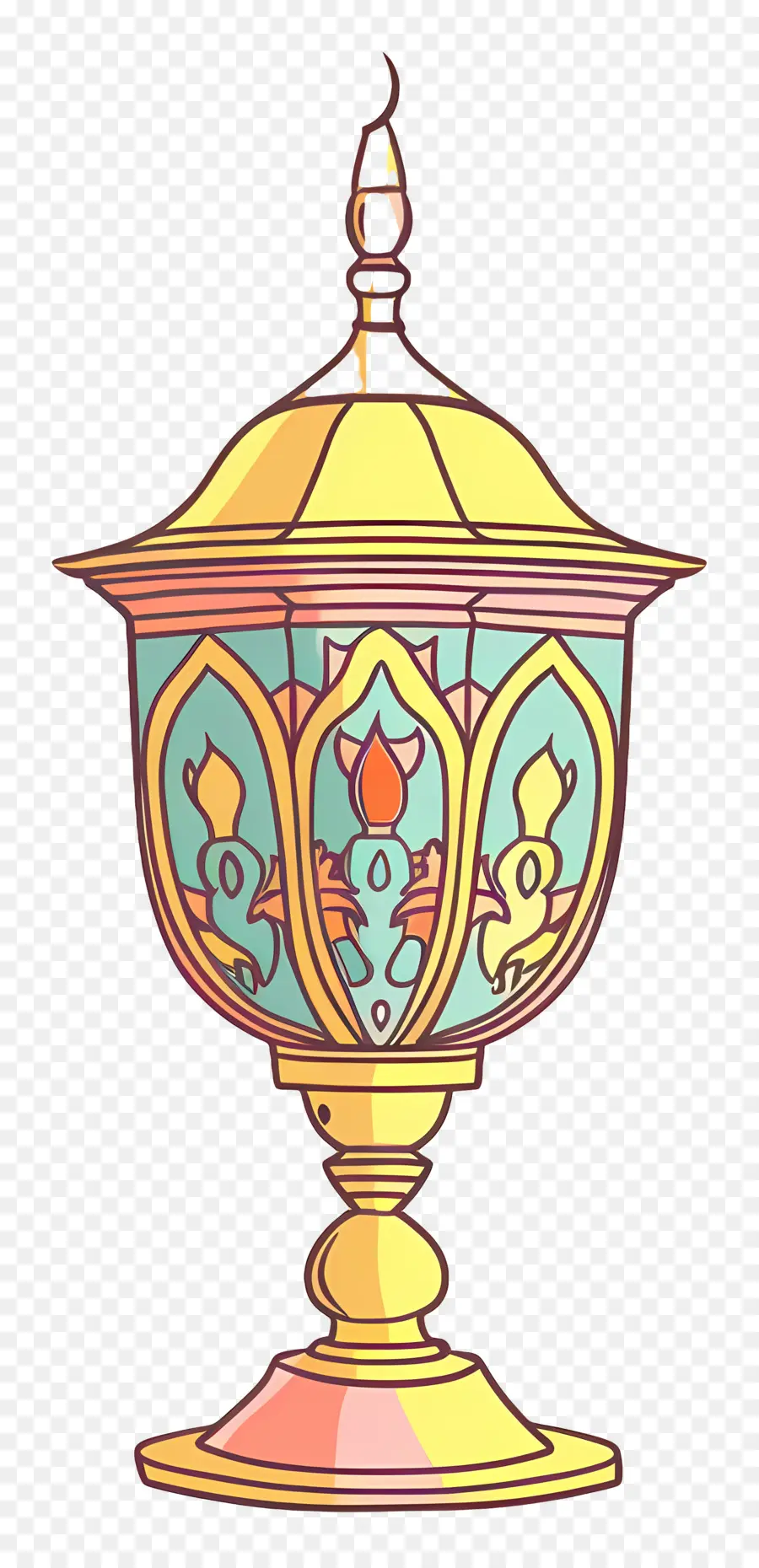 Islamique De La Lampe，Bol D'or PNG