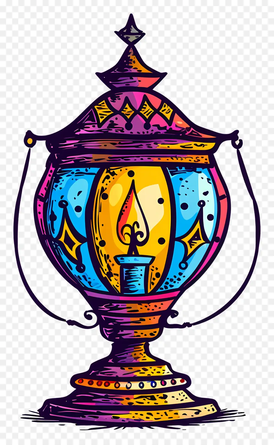 Islamique De La Lampe，Lampe Colorée PNG