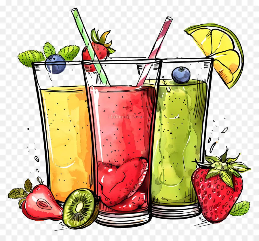 Smoothies，Smoothies Aux Fruits PNG