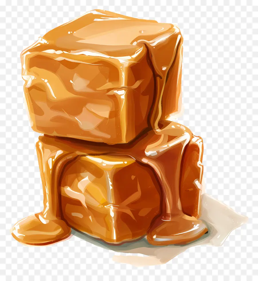 Cube De Caramel，Caramel PNG