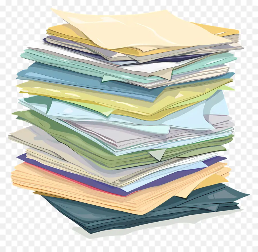 Pile De Papiers，Papier PNG