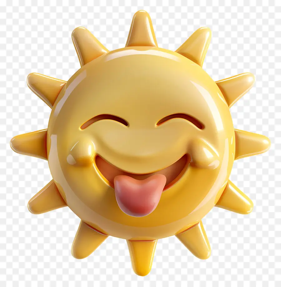 Face Au Soleil，Emoji PNG