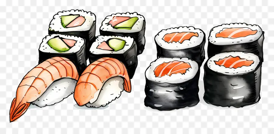 Sushi，De Fruits De Mer PNG