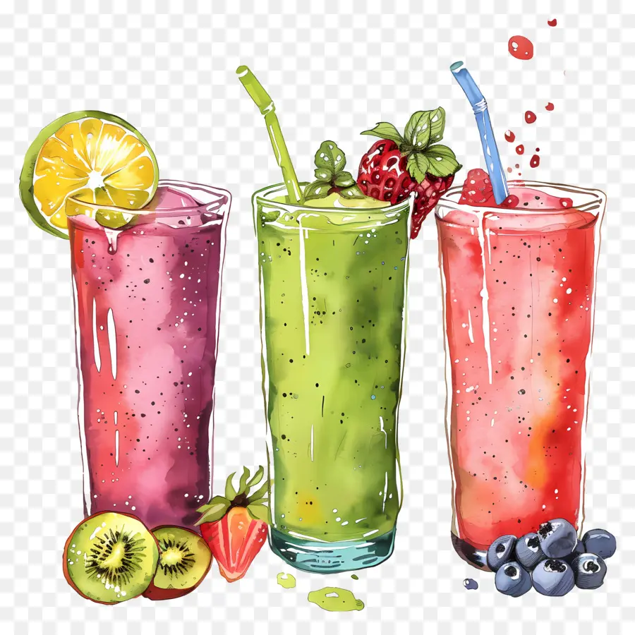 Smoothies，Smoothies Aux Fruits PNG