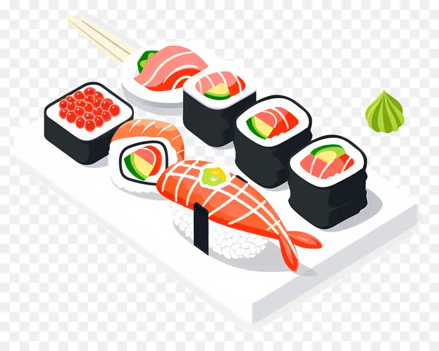 Sushi，Saumon Sushi PNG