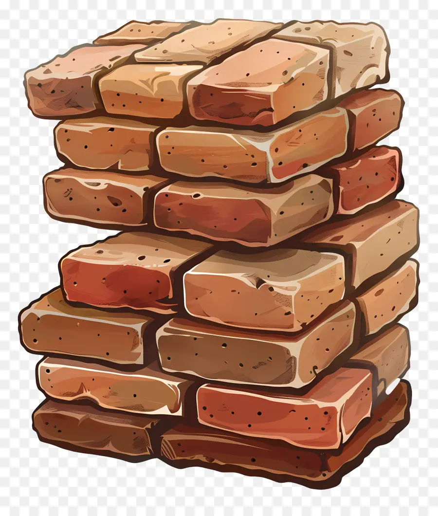 Pile De Briques，De La Brique Rouge PNG