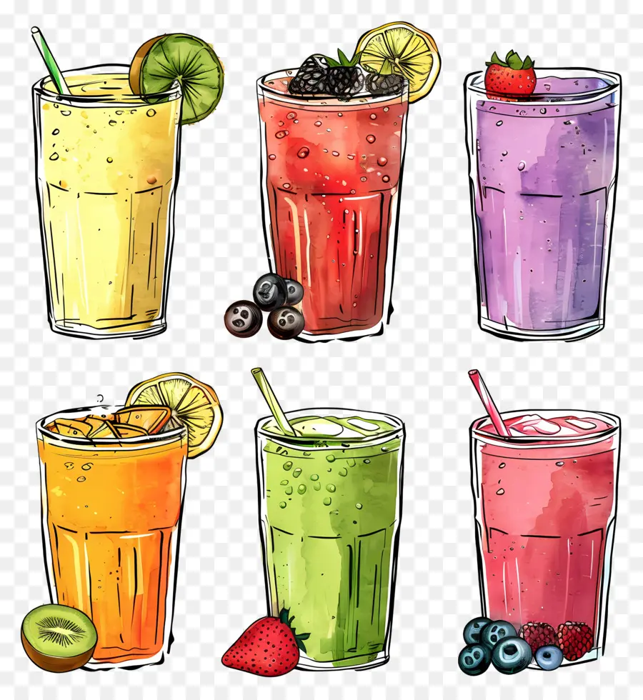 Smoothies，Fruits PNG