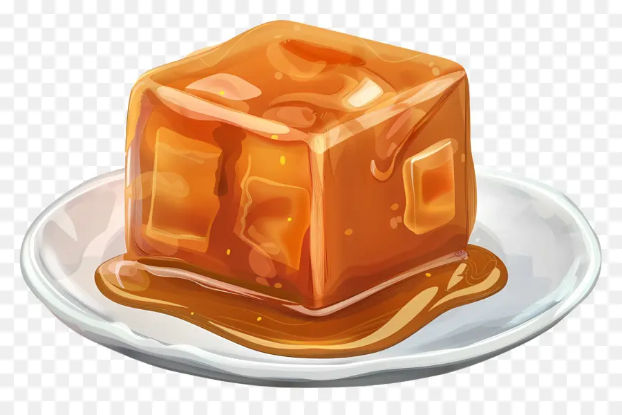 Cube De Caramel，Caramel PNG