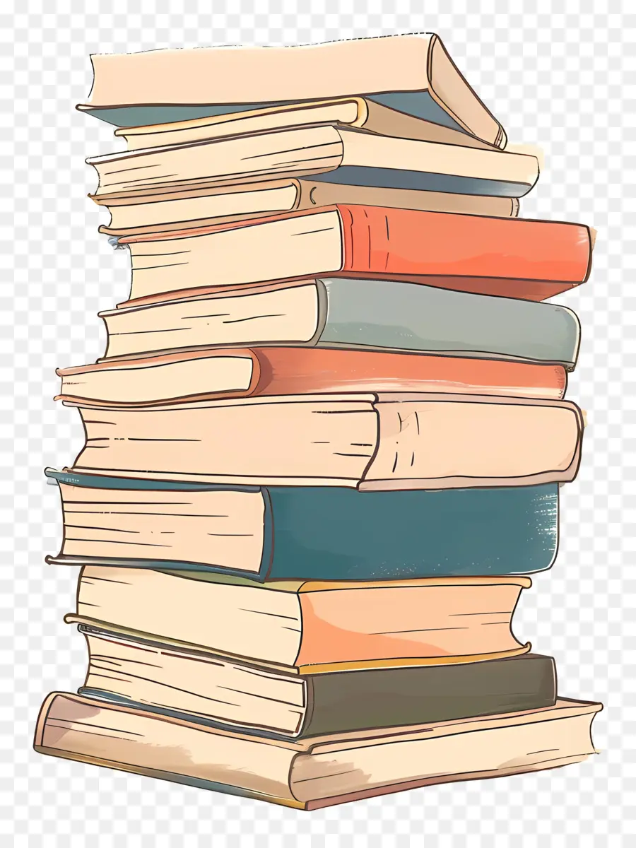 Pile De Livres，Livres Vintage PNG