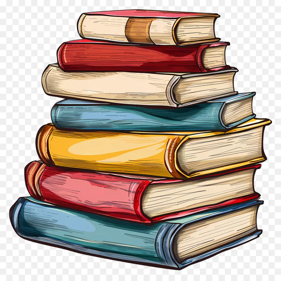 Pile De Livres，Livres PNG