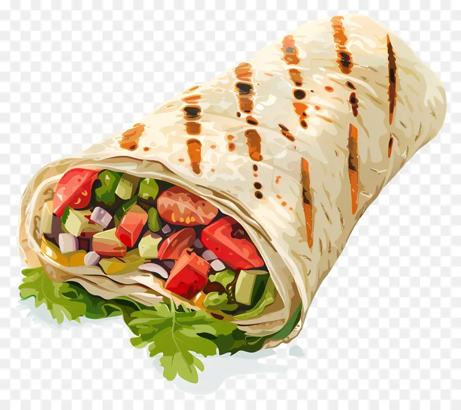 Enveloppe Grillée，Envelopper PNG