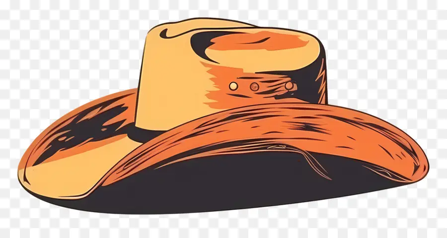 Chapeau De Cow Boy，Orange PNG