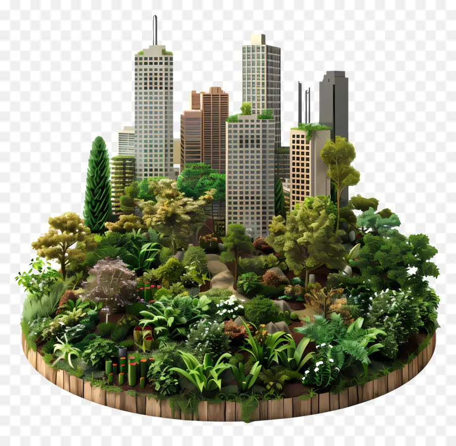 Jardin Urbain，La Forêt Urbaine PNG