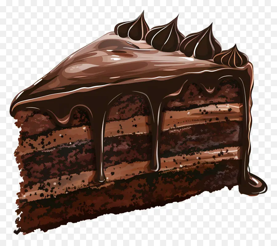 Gâteau Au Chocolat，Fudge Au Chocolat PNG