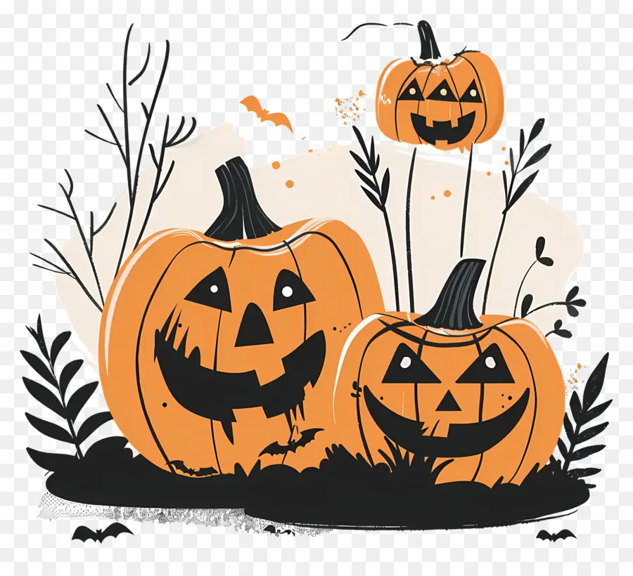 Citrouilles D'halloween，Halloween PNG