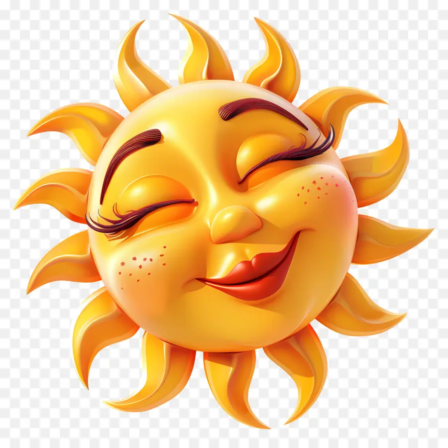 Face Au Soleil，Emoji PNG