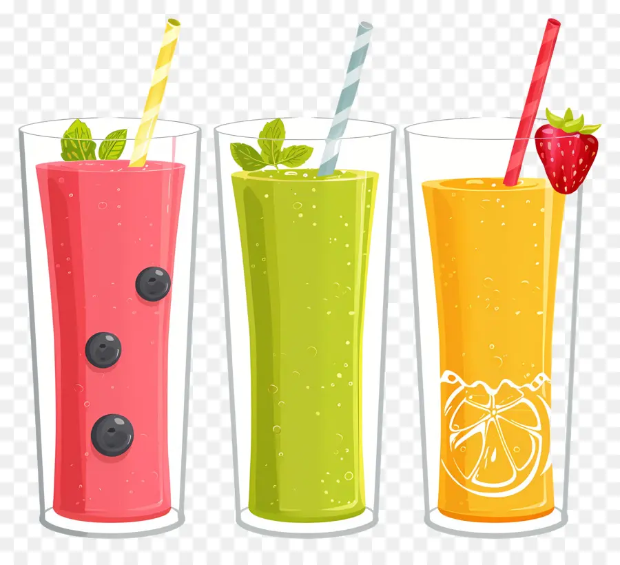 Smoothies，Des Boissons Saines PNG