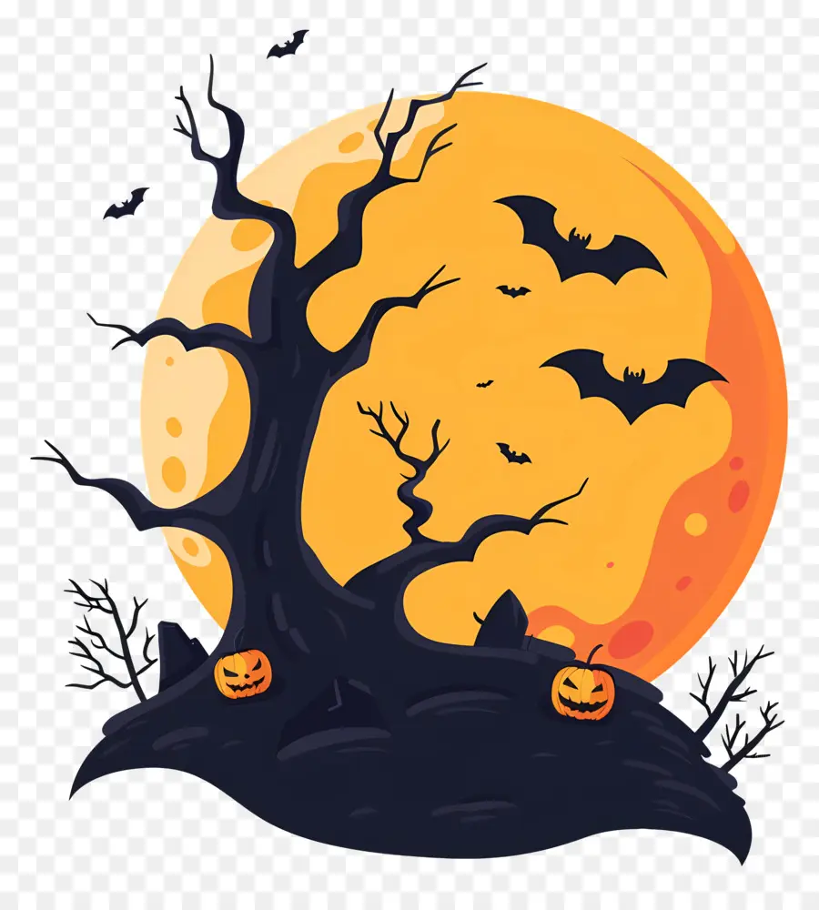 Halloween，Lune PNG