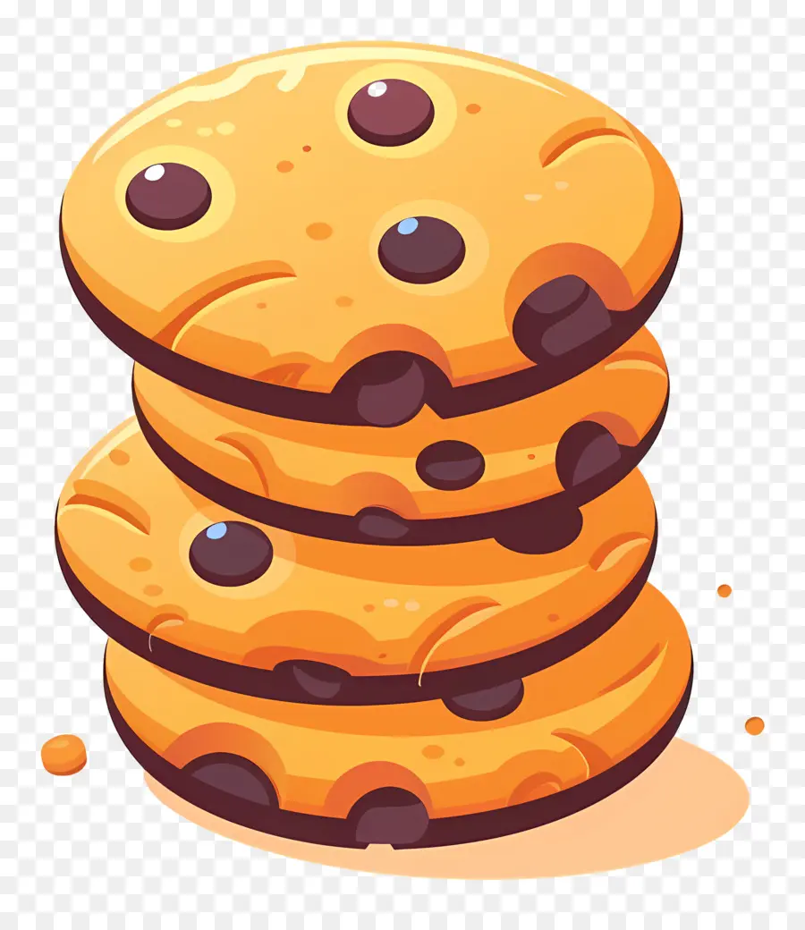 Les Cookies，Cookies Aux Pépites De Chocolat PNG