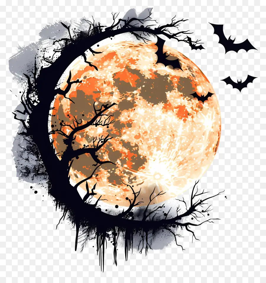 Halloween，Pleine Lune PNG