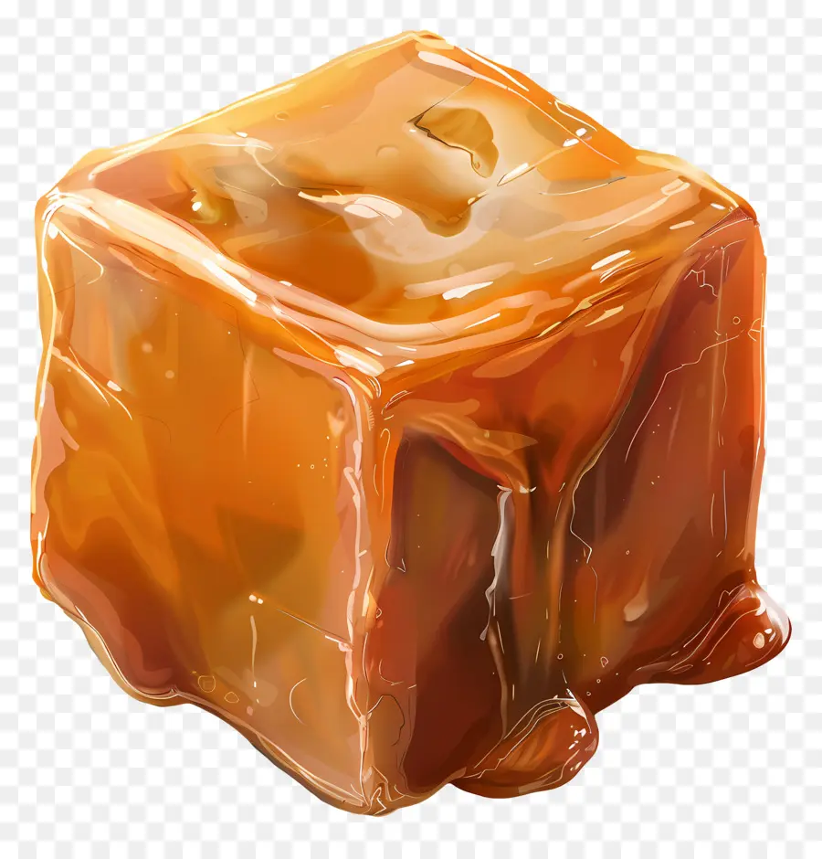 Cube De Caramel，Dessert Au Caramel Au Chocolat PNG