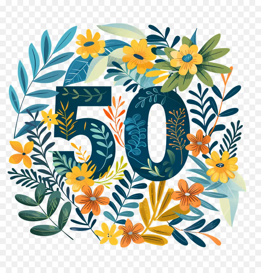 Numéro 50，50e Anniversaire PNG